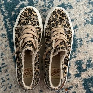 Leopard Blowfish slip ons